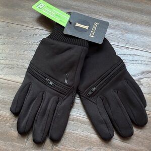 Igloos Pro Touch Sensitive tech,silicone palm,zip pocket,knit cuff,stretch glove